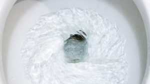 toilet water flowing gurgling