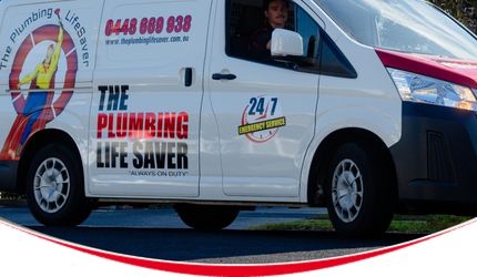 Plumber driving to emergency
